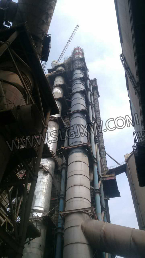  水泥廠預熱器鋼結構防腐工程